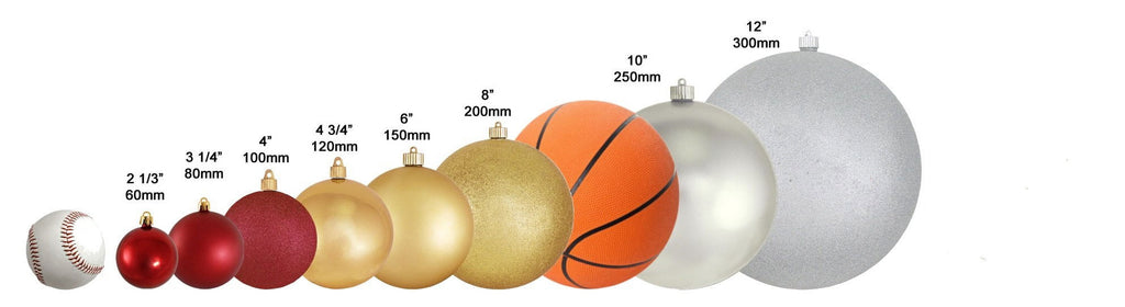 Christmas By Krebs Ornament, Large Commercial Grade Indoor and Outdoor Shatterproof Plastic, UV and Water Resistant Ball Ornament Decorations (Shiny Azure Blue, 12 inch (300mm))