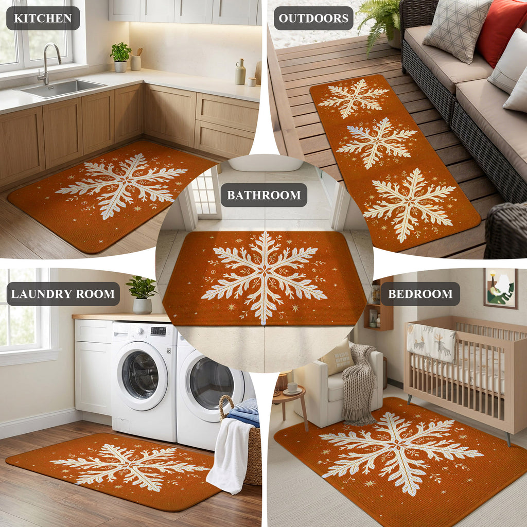 Red Truck Christmas Washable Area Rugs for Living Room Bedroom, Large Non Slip Indoor Floor Carpet Absorbent Xmas Tree Gnomes Navy Blue Snowflake Door Mat Rugs for Bathroom Entryway 63"x90.6"