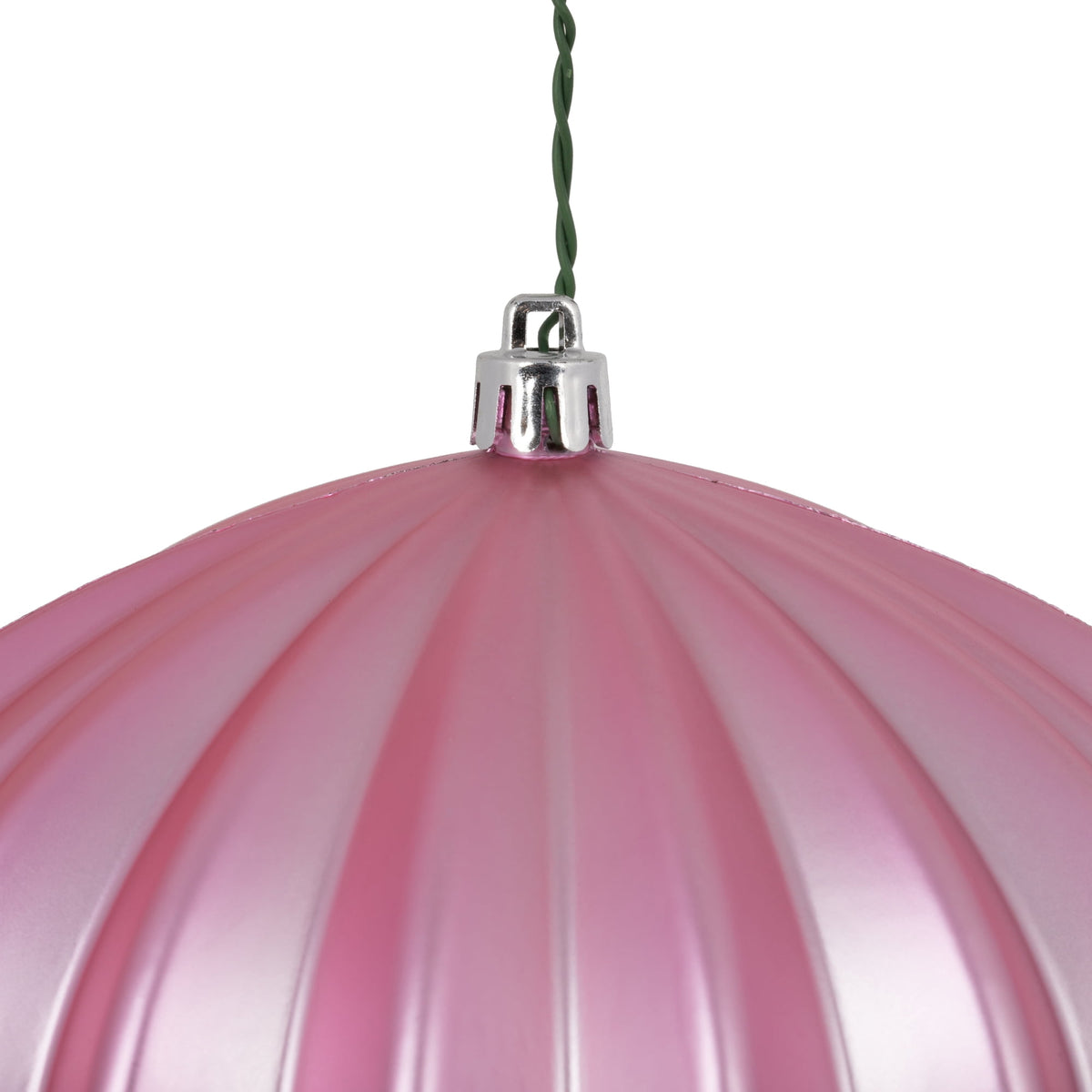Vickerman 5.7" Burnished Orange Matte Onion Christmas Ornament, UV treated, Set of 3