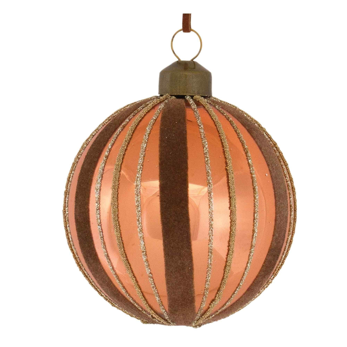 Melrose International Copper Glass Holiday Ornament (Set of 12)