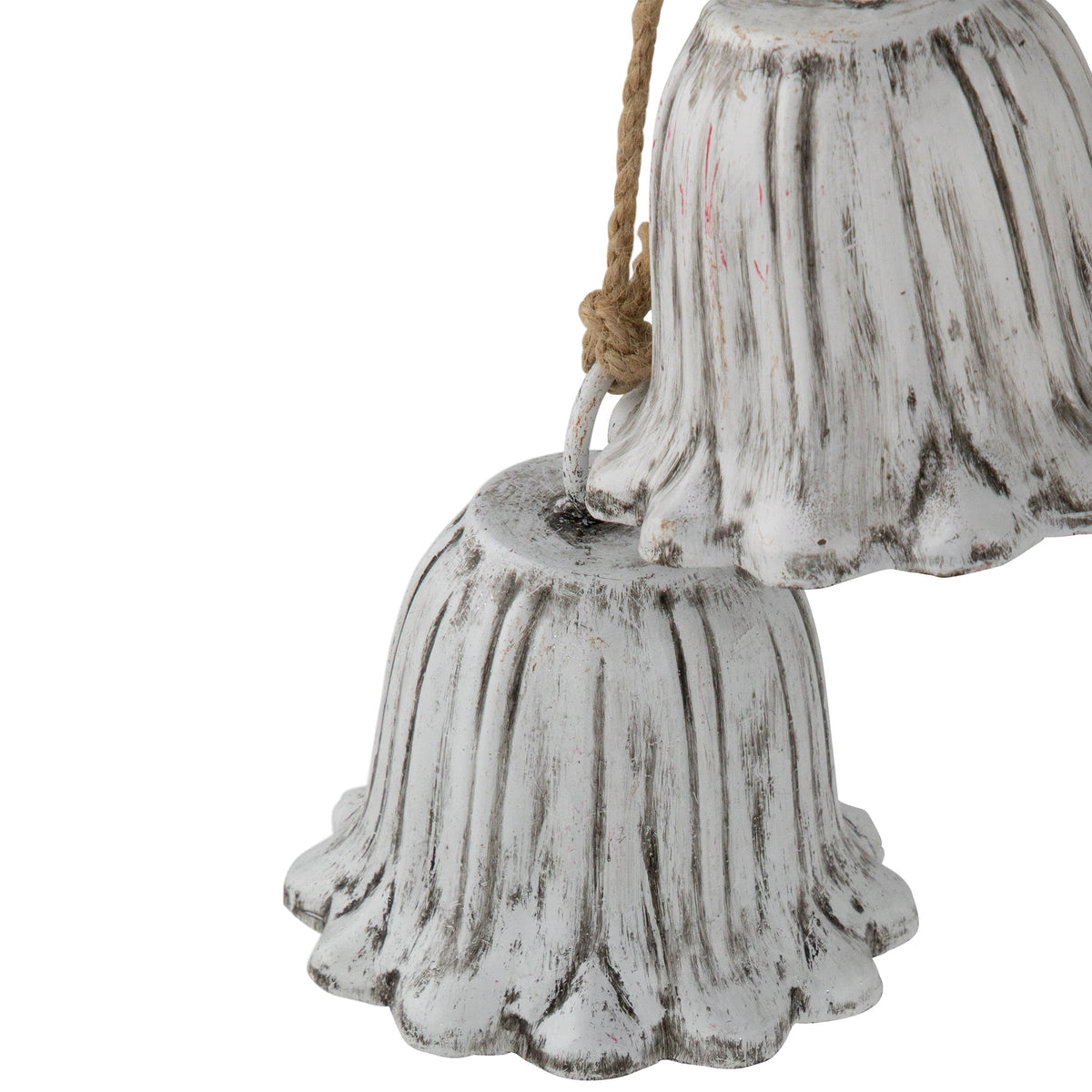 Northlight Fluted Bell Trio Christmas Decorations - 20" - White - Set of 2
