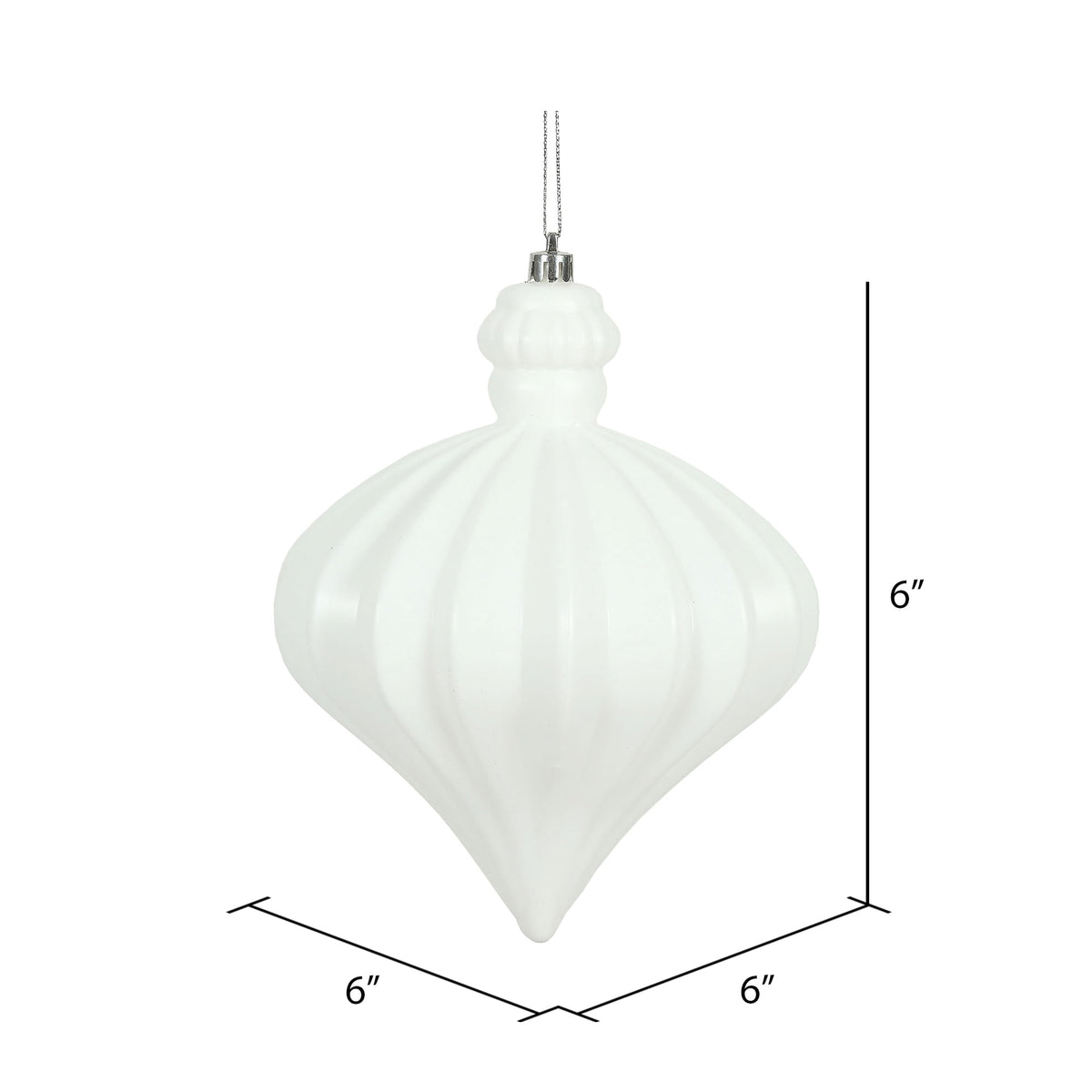 Vickerman 6" Periwinkle Matte Onion Drop 4/Bg