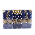 100 Pieces Christmas Balls Ornaments Pendants for Holiday Wreath Celebration Black and Gold