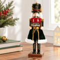 12-inch Wooden Christmas Nutcracker Countdown Decorative Advent Figure