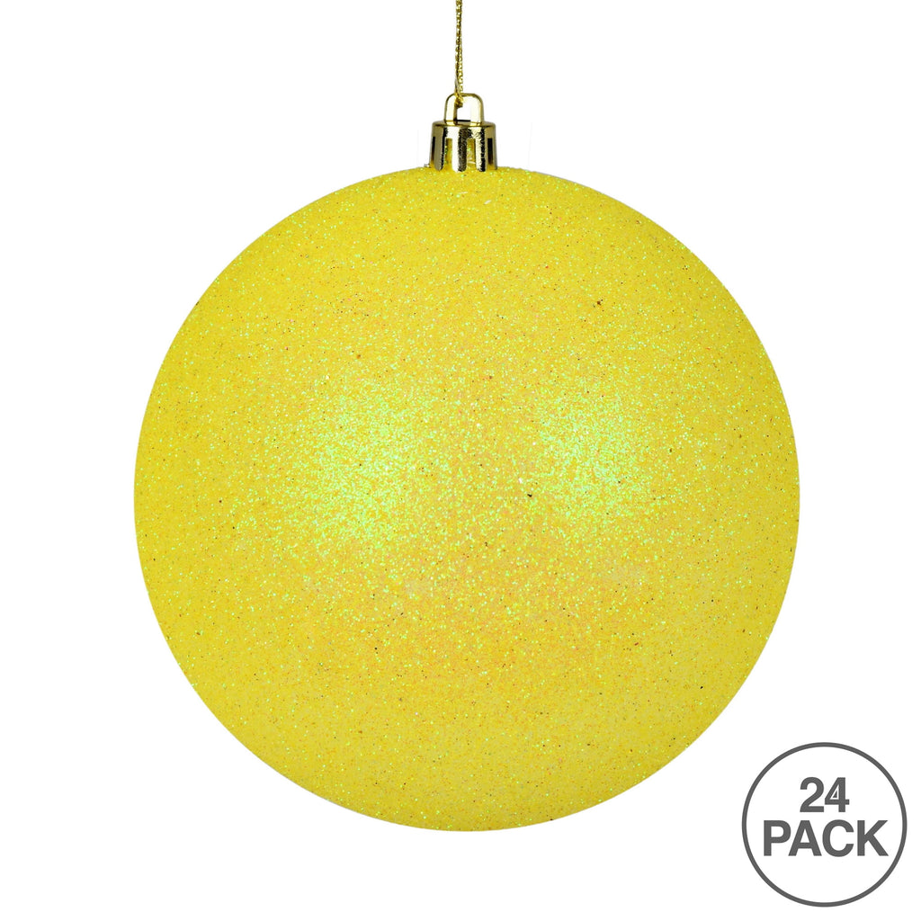 Vickerman 2.4" Christmas Ornament Ball, Silver Shiny Finish, Shatterproof Plastic, UV Resistant, Holiday Christmas Tree Decoration, 24 Pack