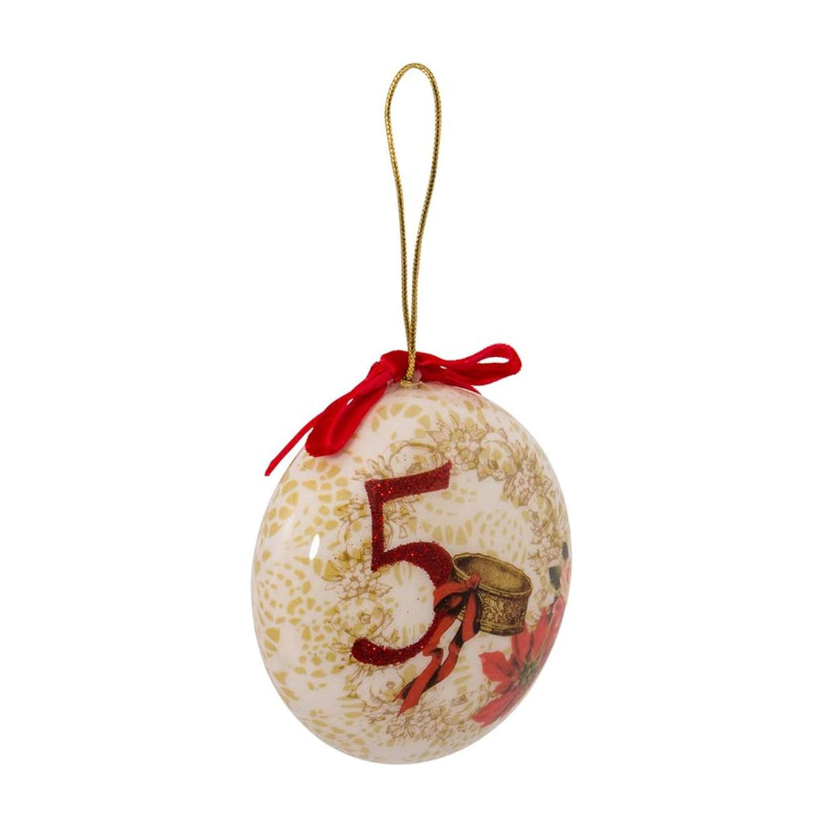 Kurt Adler 12 Piece Holiday 85mm Decoupage Ball Decorative Christmas Ornament Set