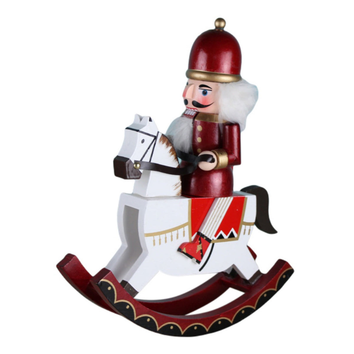 1Pcs 13''Nutcracker Christmas Decorations, Traditional Wooden Nutcracker Soldier Nutcracker Ornaments for Christmas Tree Home Garden Xmas Party Festival Decoration Nutcracker Figures