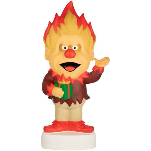 11.8" Heat and Snow Miser LED Lighted Figurines, Christmas Tabletop Decoration Light, Creative Holiday Desktop Ornaments LED Night Light Xmas Decor