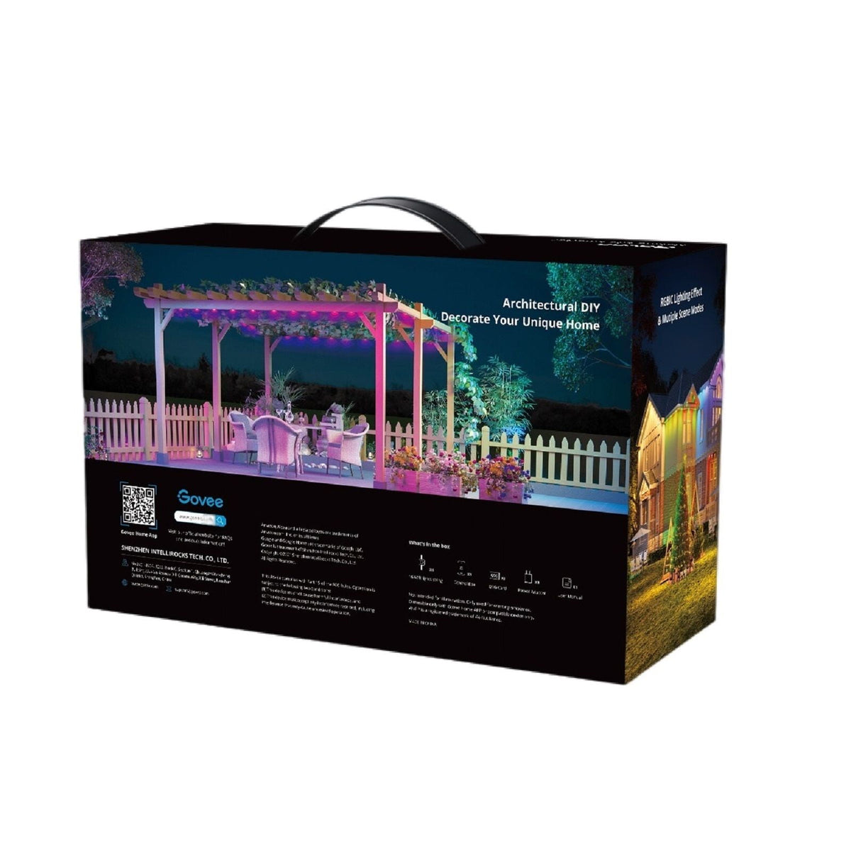 Govee 100ft RGBIC Permanent Outdoor Lights with 72 Lights, White version