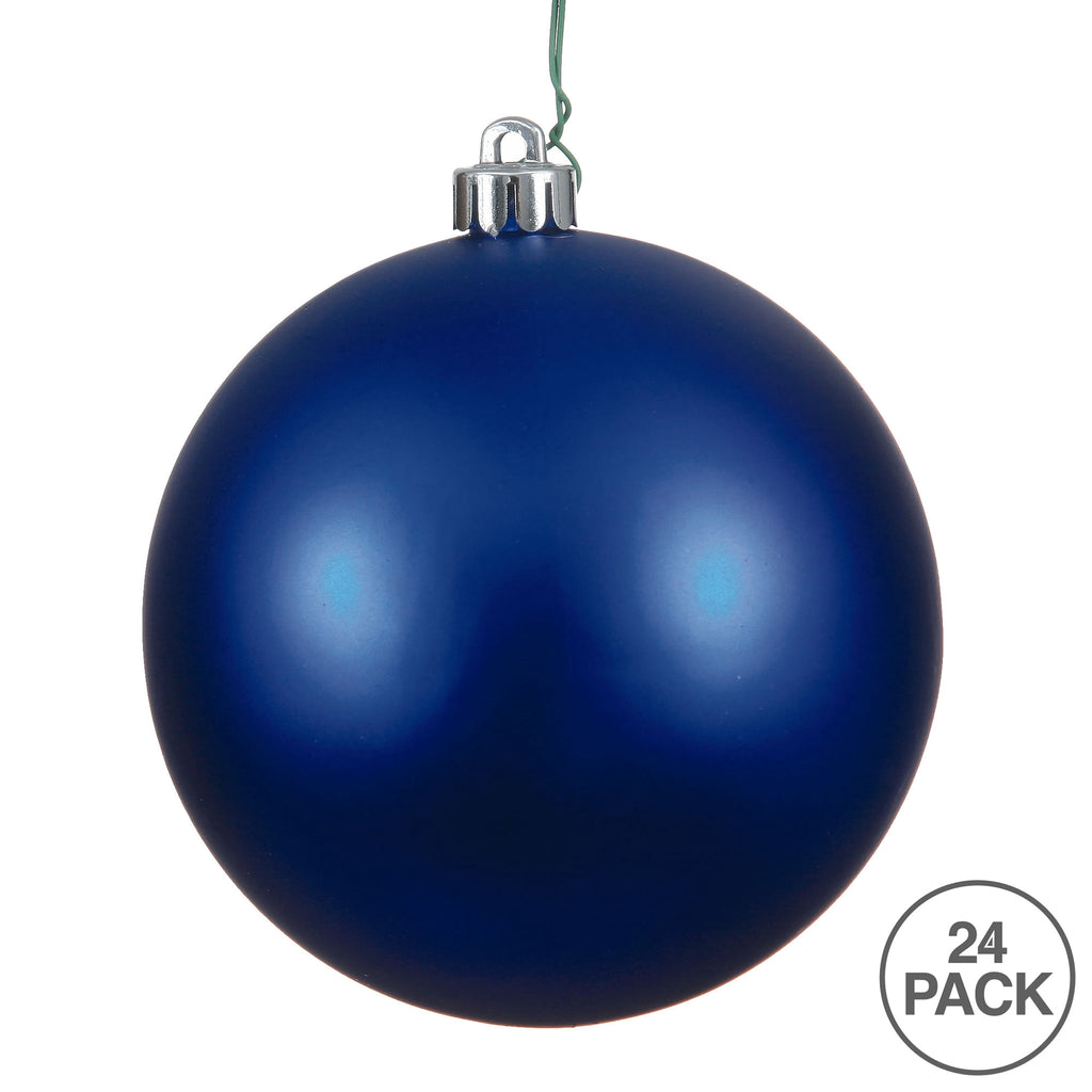 Vickerman 2.4" Christmas Ornament Ball, Silver Shiny Finish, Shatterproof Plastic, UV Resistant, Holiday Christmas Tree Decoration, 24 Pack