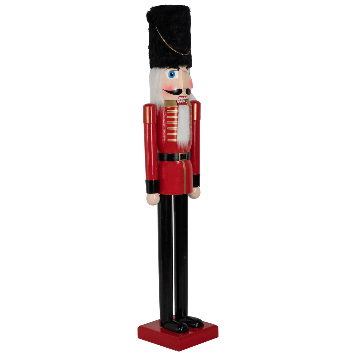 Northlight Giant Commercial Size Wooden Christmas Nutcracker Soldier - 6' - Red and Black