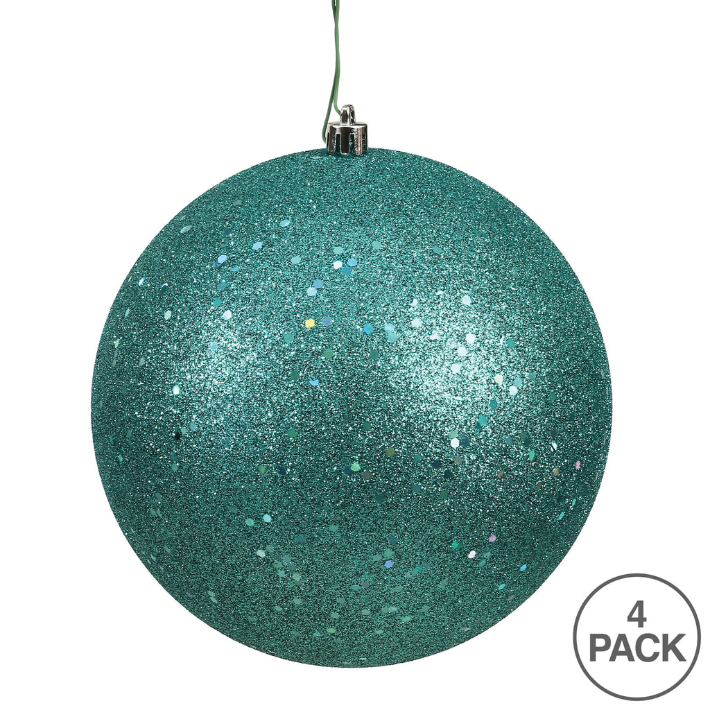 Vickerman 4.75" Midnight Blue Matte Ball Ornament, 4 per Bag