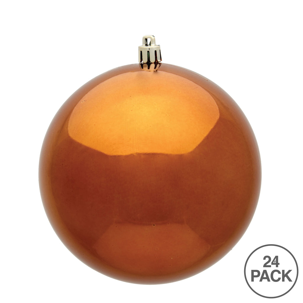 Vickerman 2.4" Christmas Ornament Ball, Silver Shiny Finish, Shatterproof Plastic, UV Resistant, Holiday Christmas Tree Decoration, 24 Pack