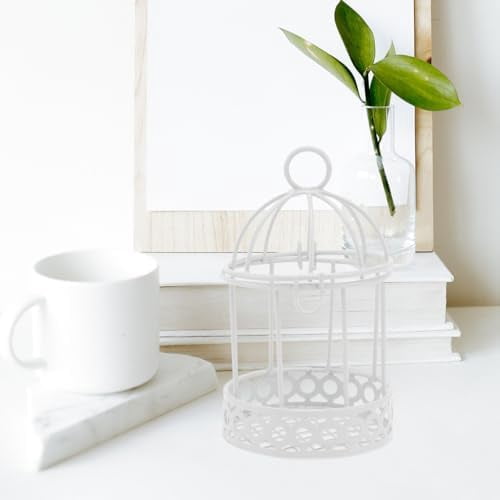 Mini Bird Cage Decorative Storage Adornment Set of 3 Desktop Ornament for Candy Small Items Home Office Desk 3.46 inch Tabletop Decor