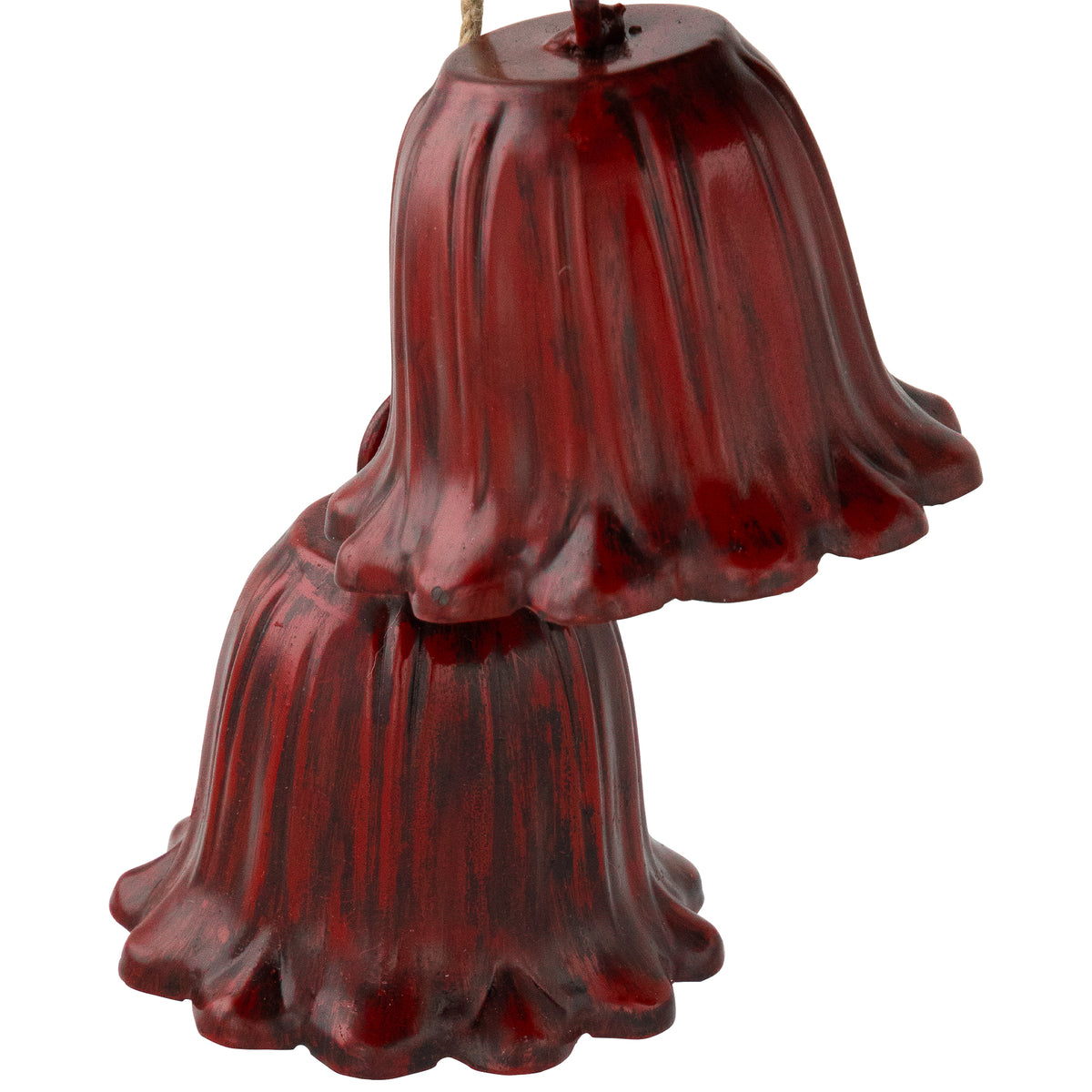 Northlight Fluted Bells Trio Christmas Decorations - 20" - Red - Set of 2