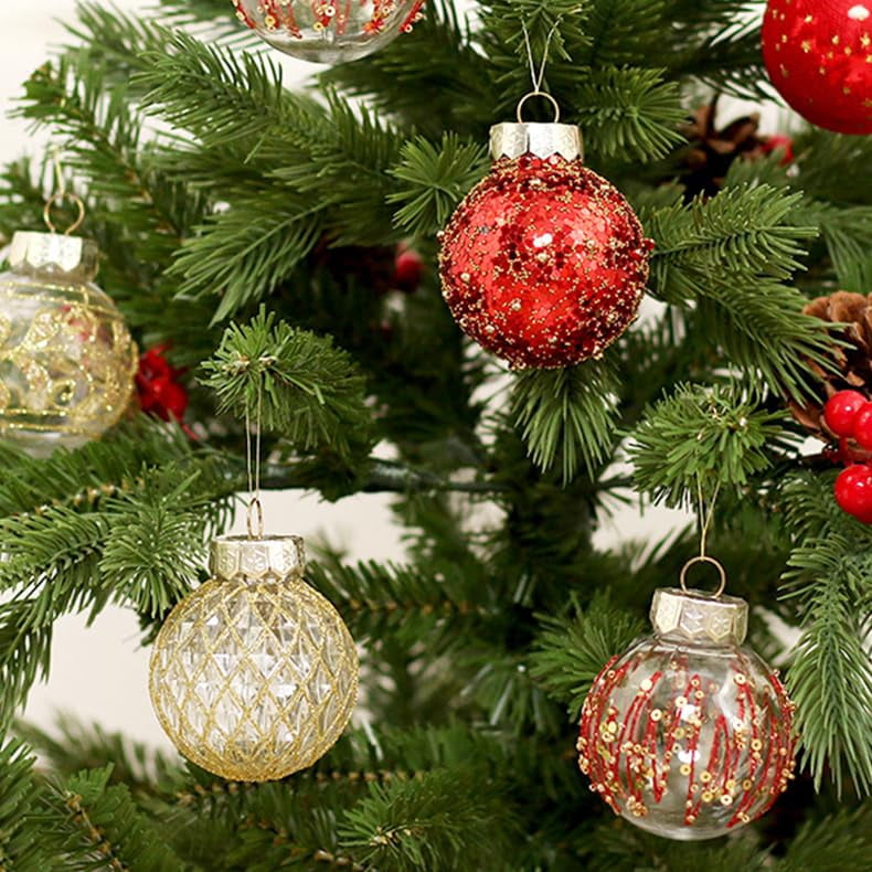 25PCS Christmas Ball Ornaments Set for Xmas Tree, Shatterproof Plastic Hanging Holiday Balls for Festive Christmas Party
