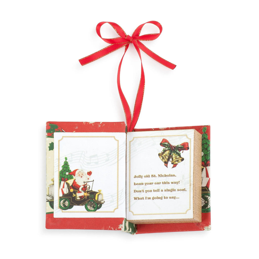 Mr. Christmas Nostalgic Musical Songbooks 3.75" Set of 4, Plays Music