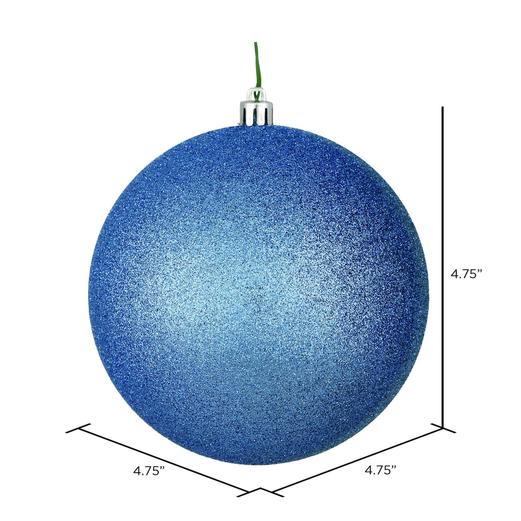 Vickerman 4.75" Midnight Blue Matte Ball Ornament, 4 per Bag