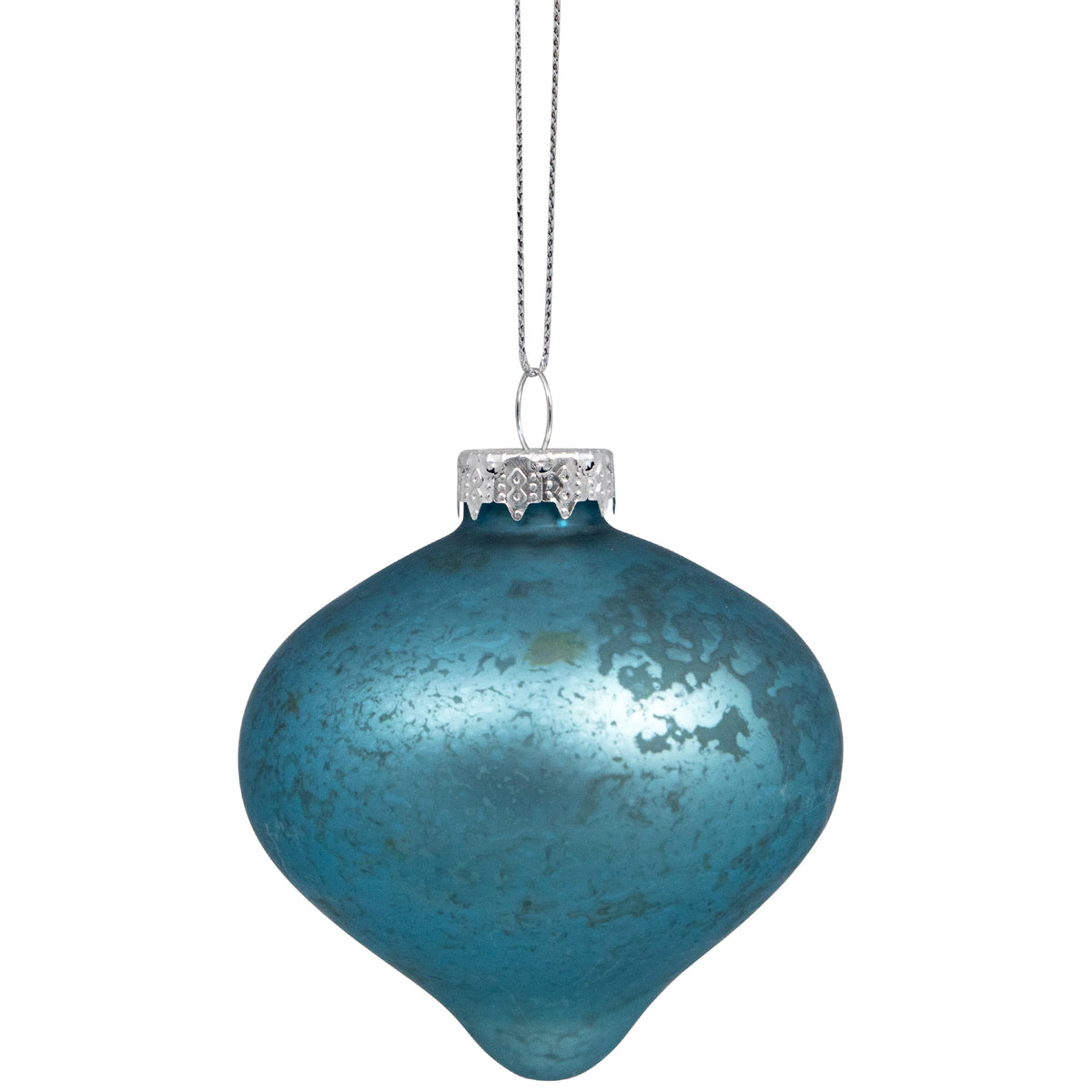 Northlight Onion and Glass Ball Christmas Ornaments - 3.25" - Royal Blue - Set of 12