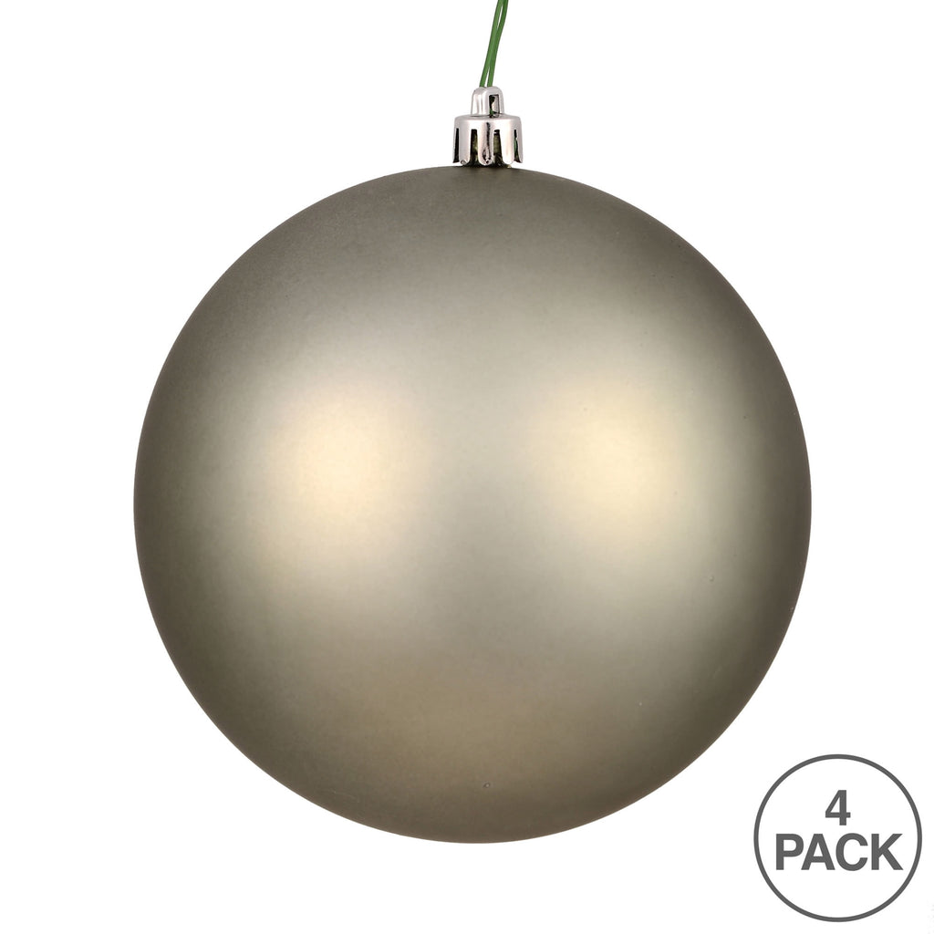 Vickerman 4.75" Midnight Blue Matte Ball Ornament, 4 per Bag