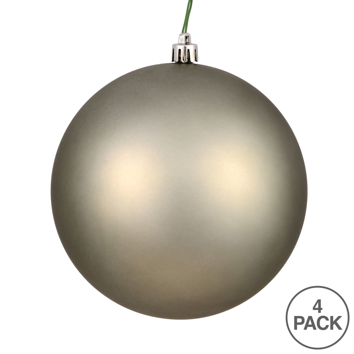 Vickerman 4.75" Midnight Blue Matte Ball Ornament, 4 per Bag