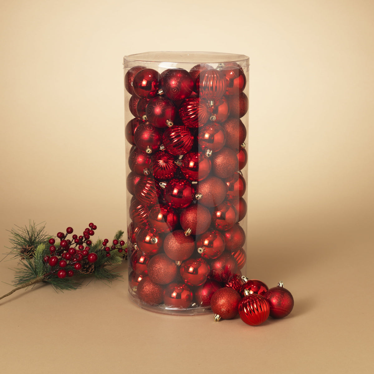 GIL 100 Count Red Ball Ornaments