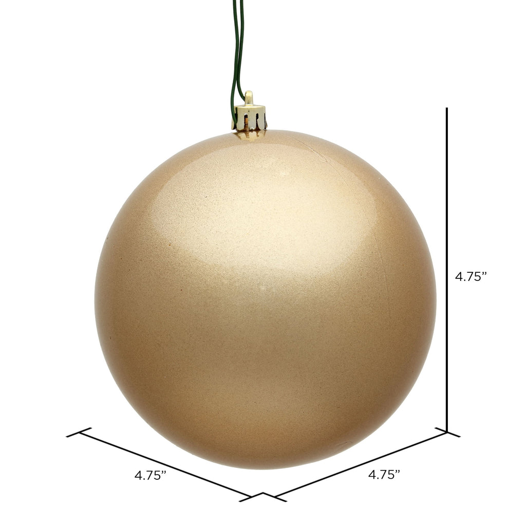 Vickerman 4.75" Midnight Blue Matte Ball Ornament, 4 per Bag