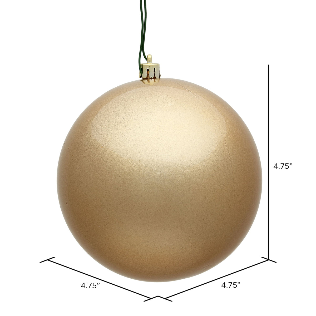 Vickerman 4.75" Midnight Blue Matte Ball Ornament, 4 per Bag