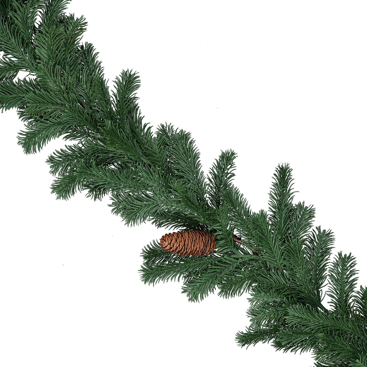 Western Evergreen Unlit Artificial Christmas Garland, Green, 9', by Holiday Time