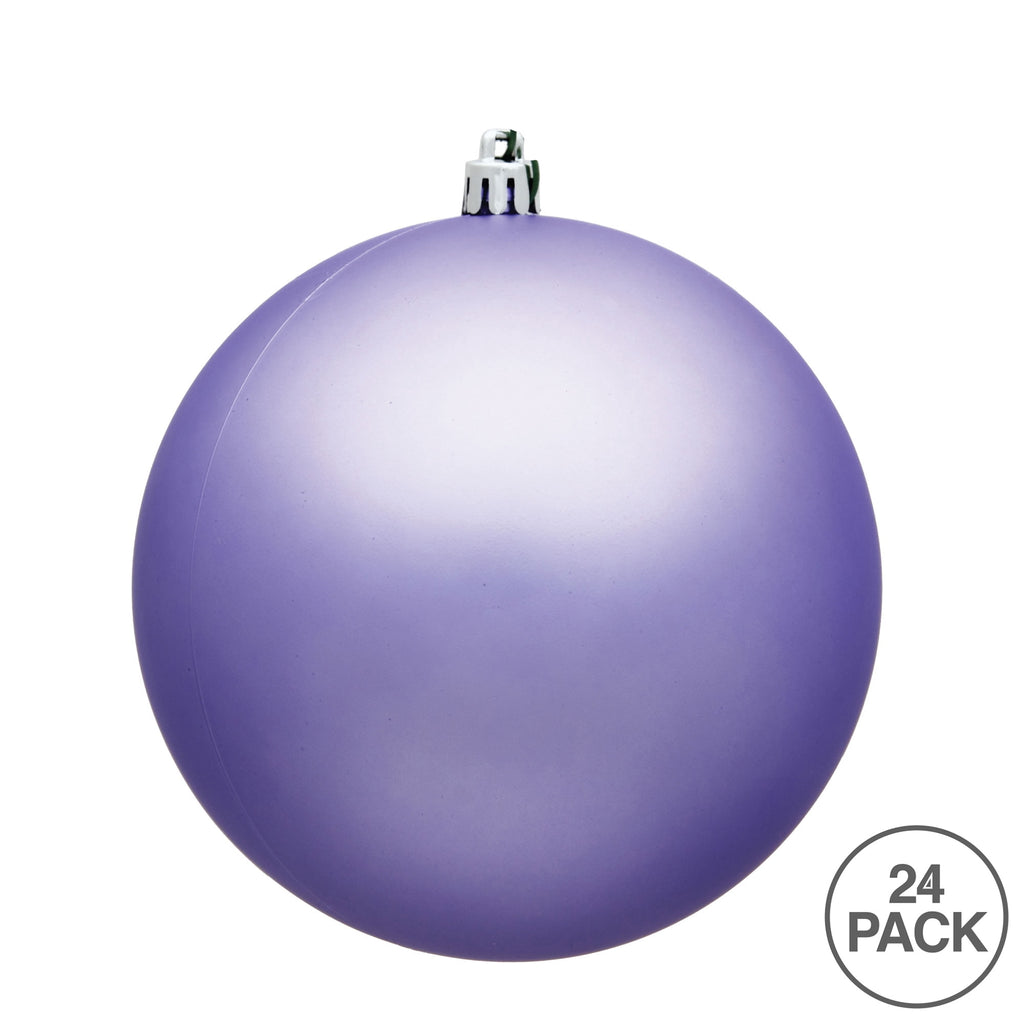 Vickerman 2.4" Christmas Ornament Ball, Silver Shiny Finish, Shatterproof Plastic, UV Resistant, Holiday Christmas Tree Decoration, 24 Pack