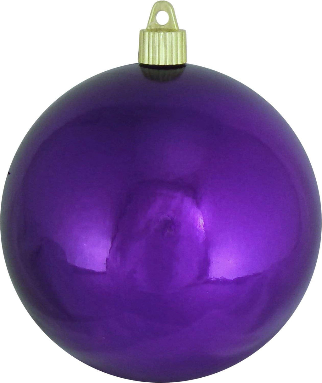 Christmas By Krebs Ornament, Large Commercial Grade Indoor and Outdoor Shatterproof Plastic, UV and Water Resistant Ball Ornament Decorations (Shiny Azure Blue, 12 inch (300mm))
