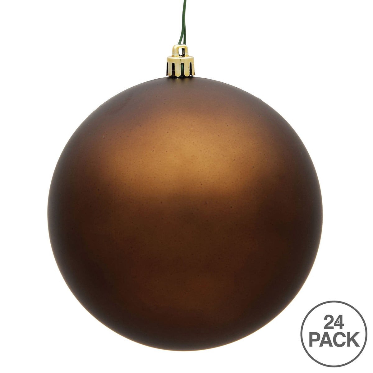 Vickerman 2.4" Christmas Ornament Ball, Silver Shiny Finish, Shatterproof Plastic, UV Resistant, Holiday Christmas Tree Decoration, 24 Pack