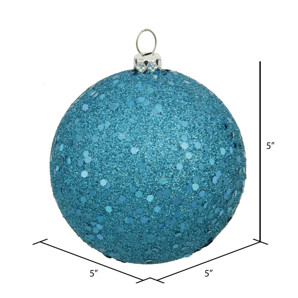 Vickerman 4.75" Midnight Blue Matte Ball Ornament, 4 per Bag
