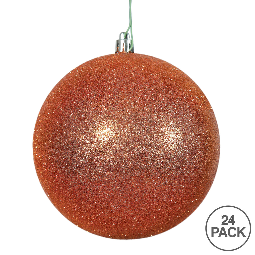 Vickerman 2.4" Christmas Ornament Ball, Silver Shiny Finish, Shatterproof Plastic, UV Resistant, Holiday Christmas Tree Decoration, 24 Pack