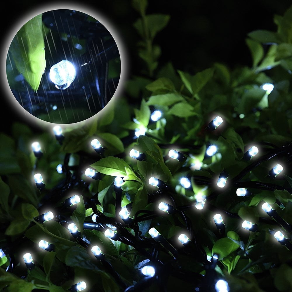 Somnr Christmas Lights Solar String Lights 72ft 200 LED Fairy Lights 8 Modes Ambiance Lighting for Outdoor Patio Lawn Landscape Garden Home Wedding (MultiColor)