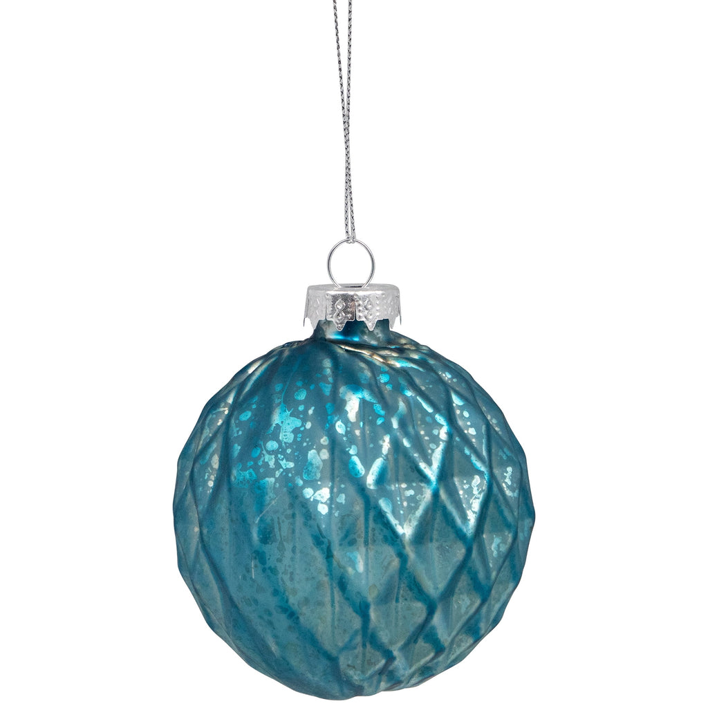 Northlight Onion and Glass Ball Christmas Ornaments - 3.25" - Royal Blue - Set of 12