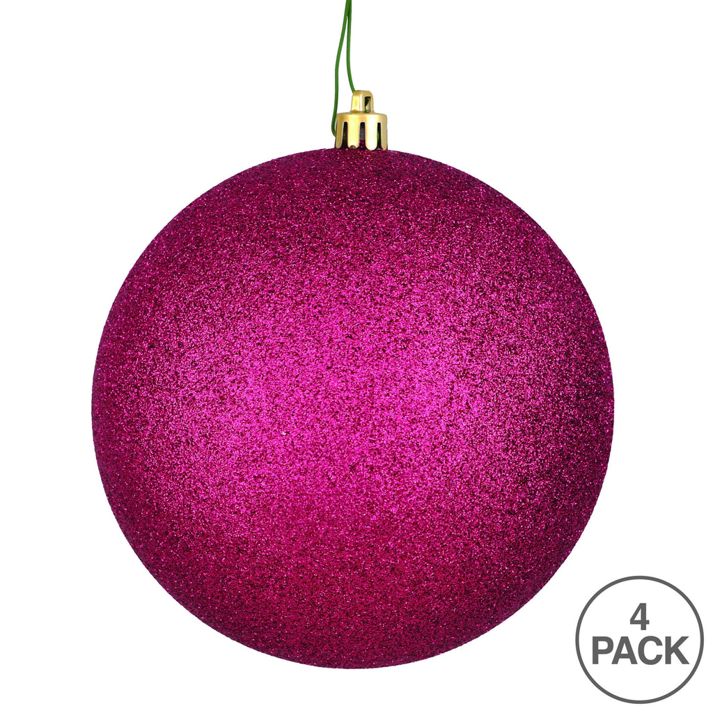 Vickerman 4.75" Midnight Blue Matte Ball Ornament, 4 per Bag