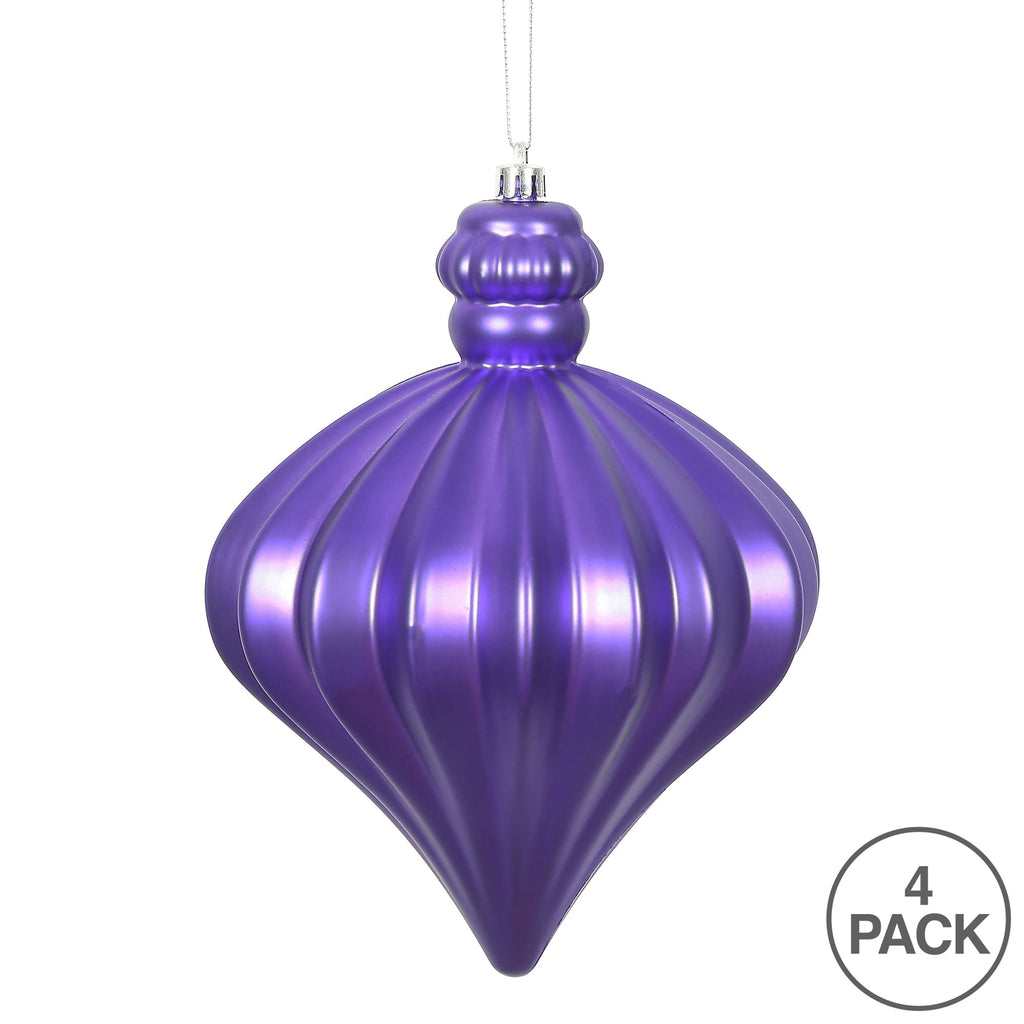 Vickerman 6" Periwinkle Matte Onion Drop 4/Bg