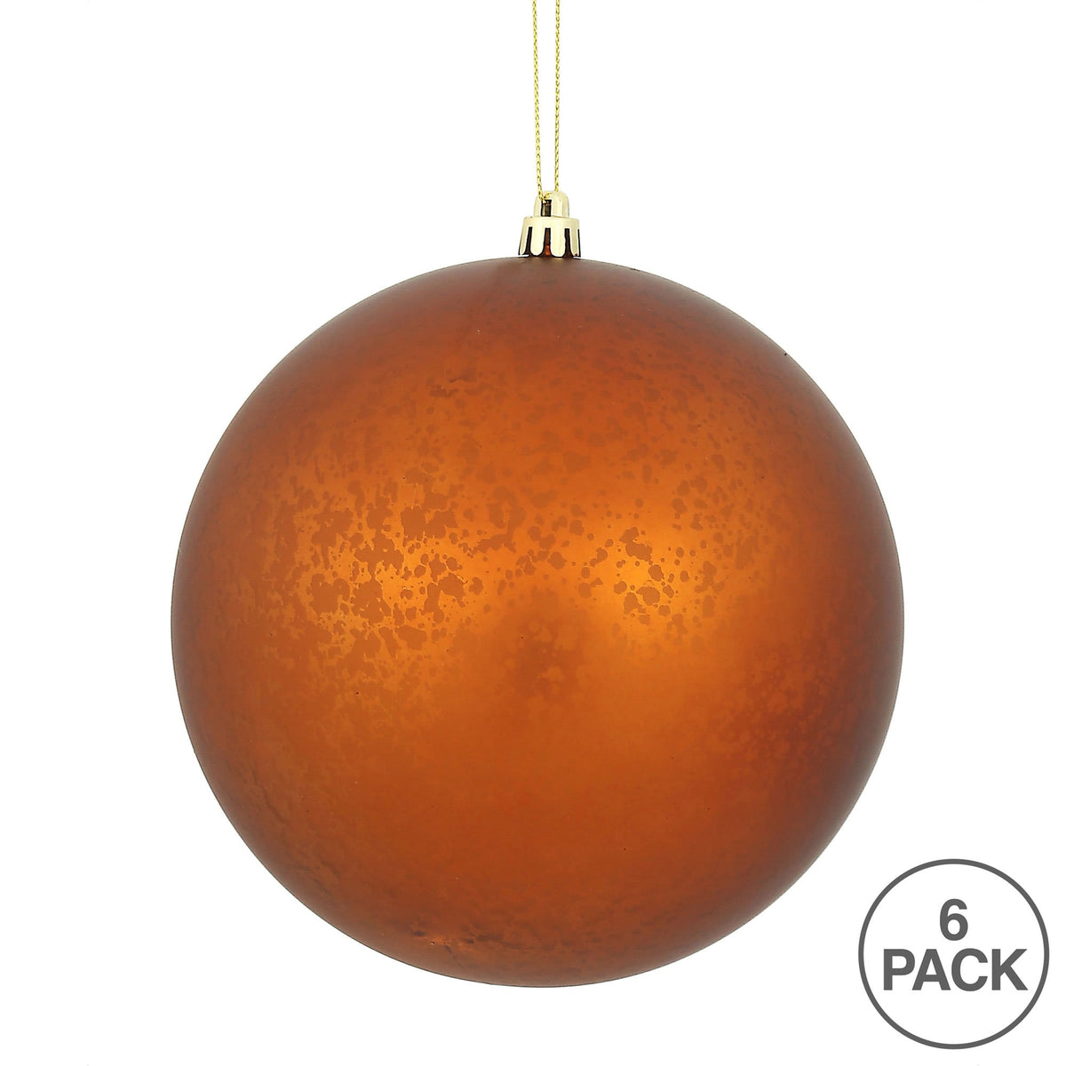 Vickerman 8" Gold Matte Mercury Ball Ornament