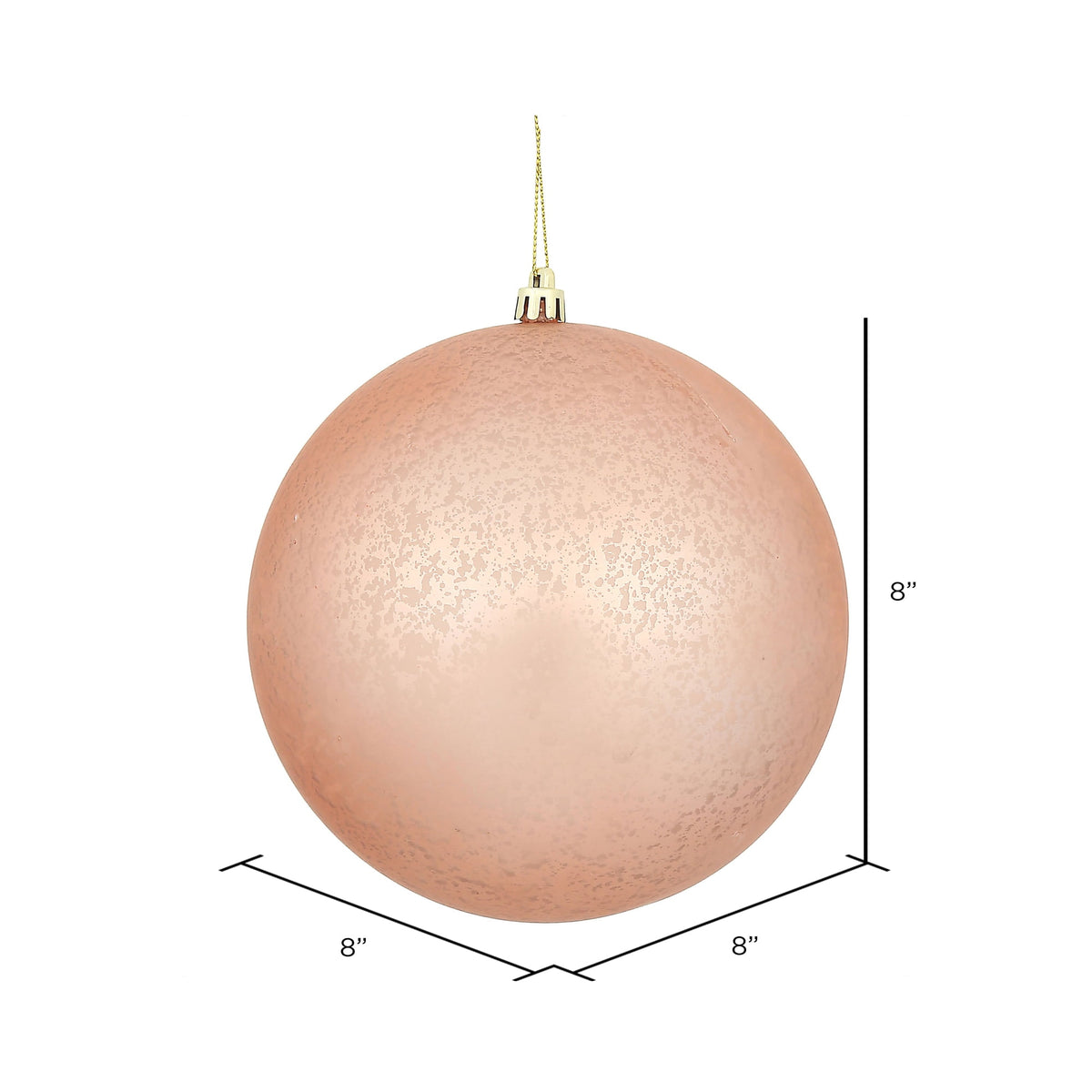Vickerman 8" Gold Matte Mercury Ball Ornament