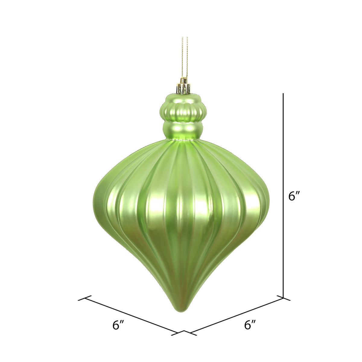 Vickerman 6" Periwinkle Matte Onion Drop 4/Bg