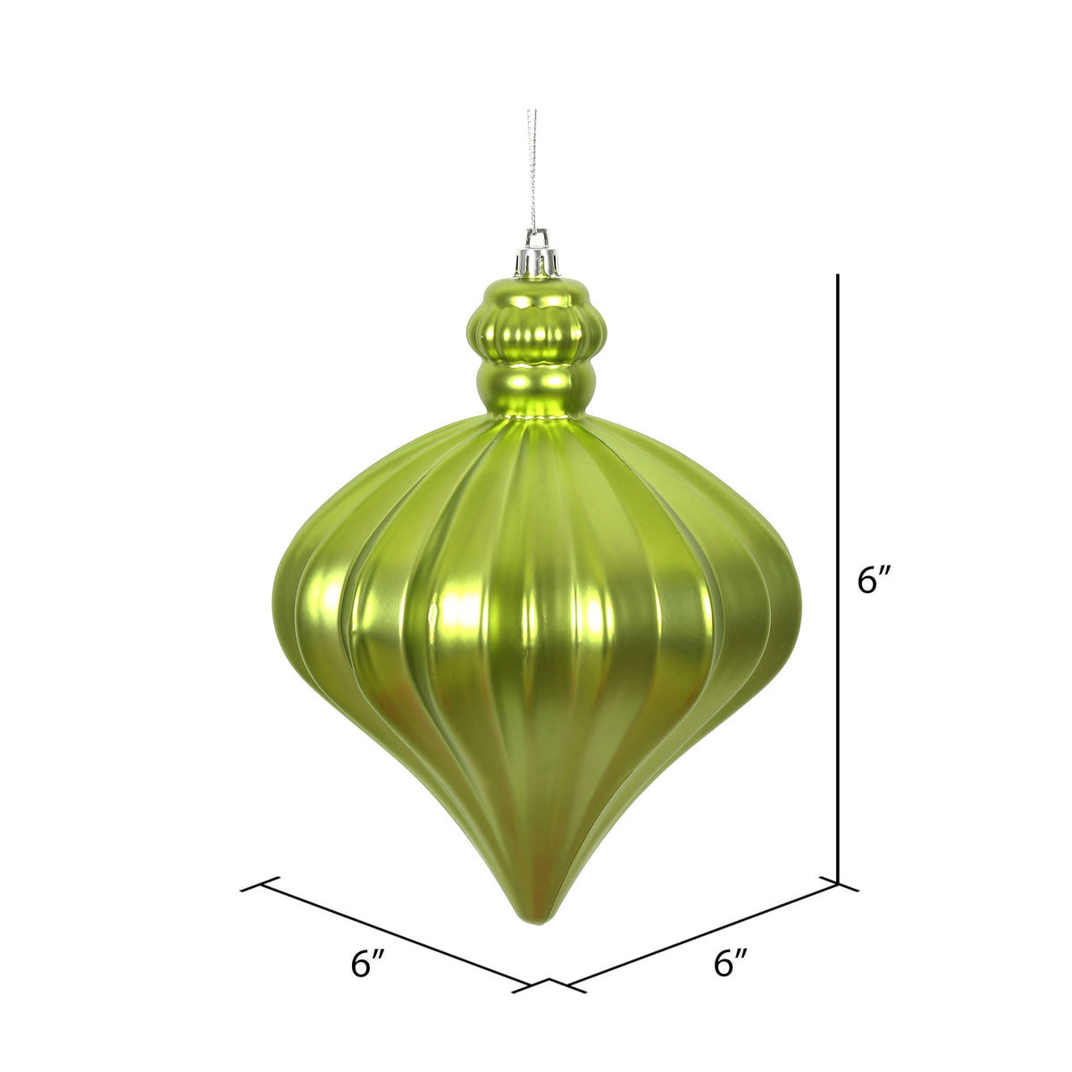Vickerman 6" Periwinkle Matte Onion Drop 4/Bg