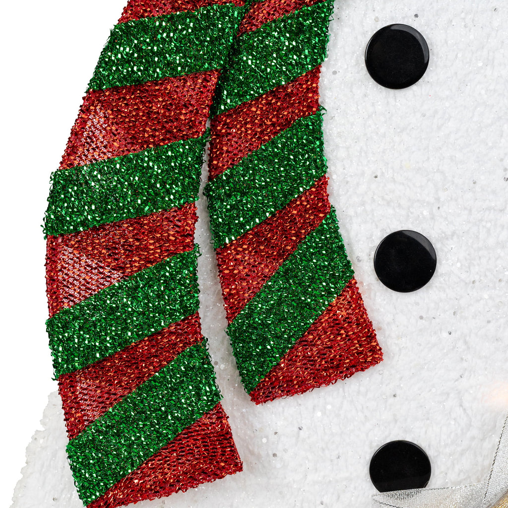 Northlight Lighted Smiling Snowman with Gifts Outdoor Christmas Decoration - 31" - Clear Lights
