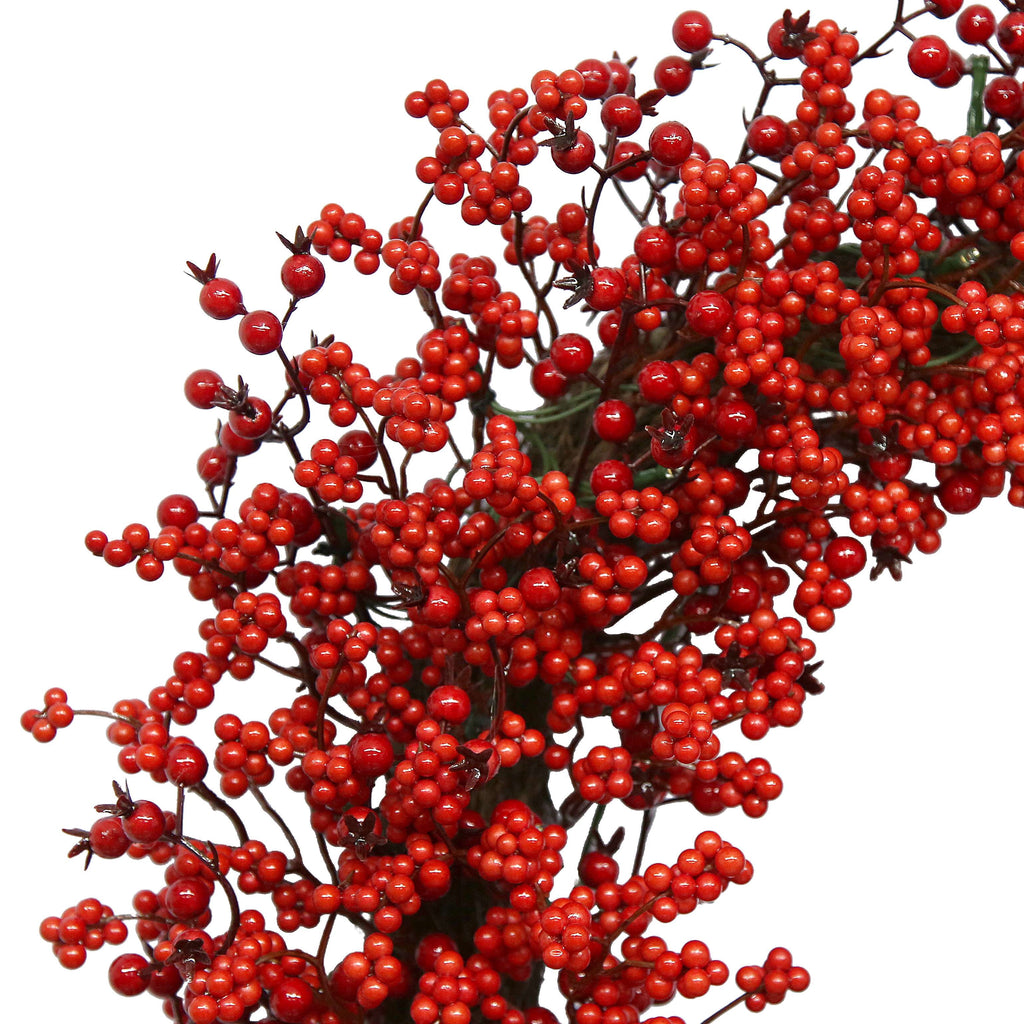 24" Red Berry Christmas Wreath By Holiday Time
