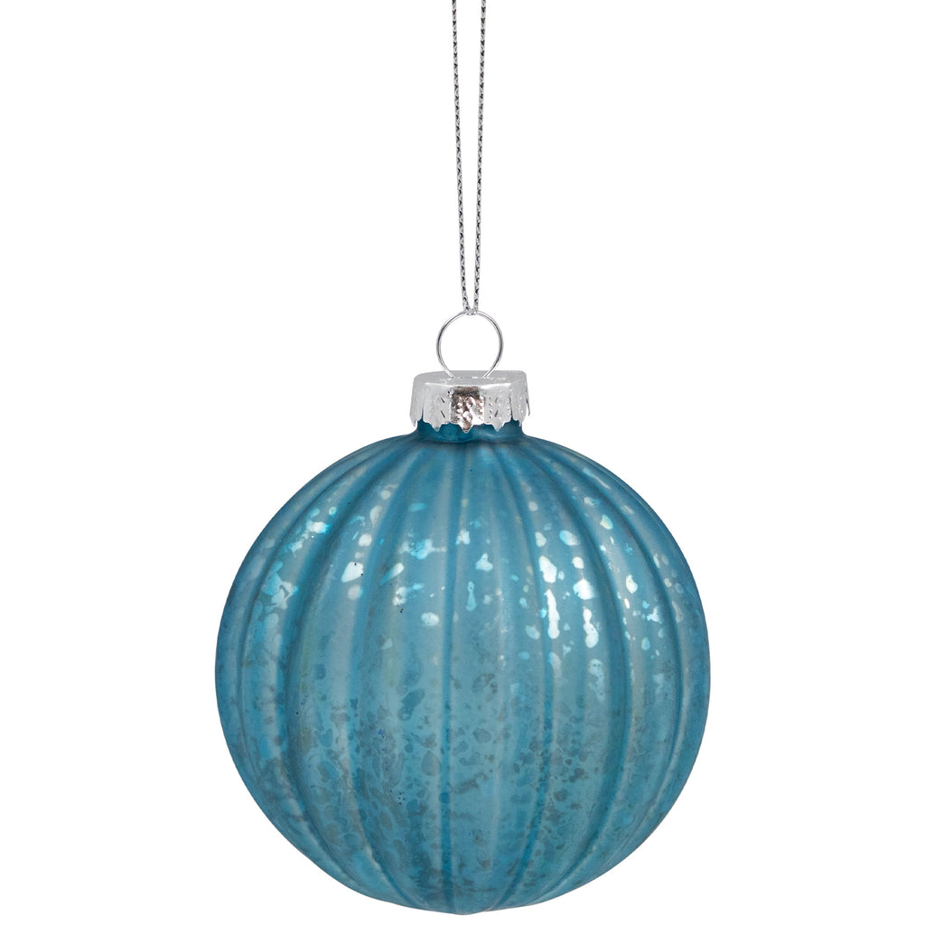 Northlight Onion and Glass Ball Christmas Ornaments - 3.25" - Royal Blue - Set of 12