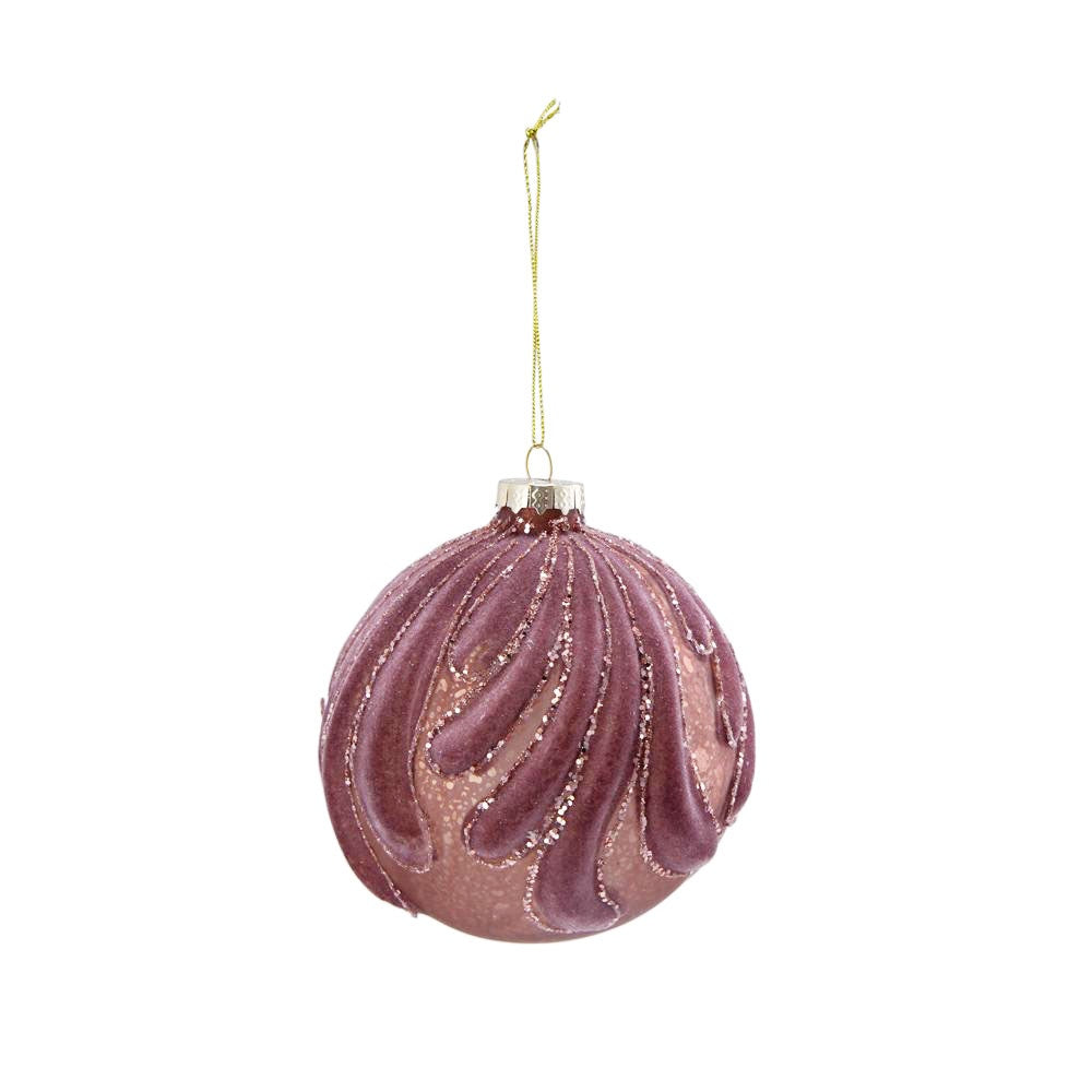 D3.9" Christmas Ball Ornaments, Glass Decorative Hanging Ball Christmas Tree Ornaments for Holiday Party Decorations, Set of 6