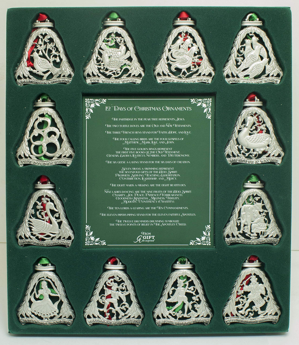 Cathedral Art 12 Days of Christmas Ornament Set One Size Multi