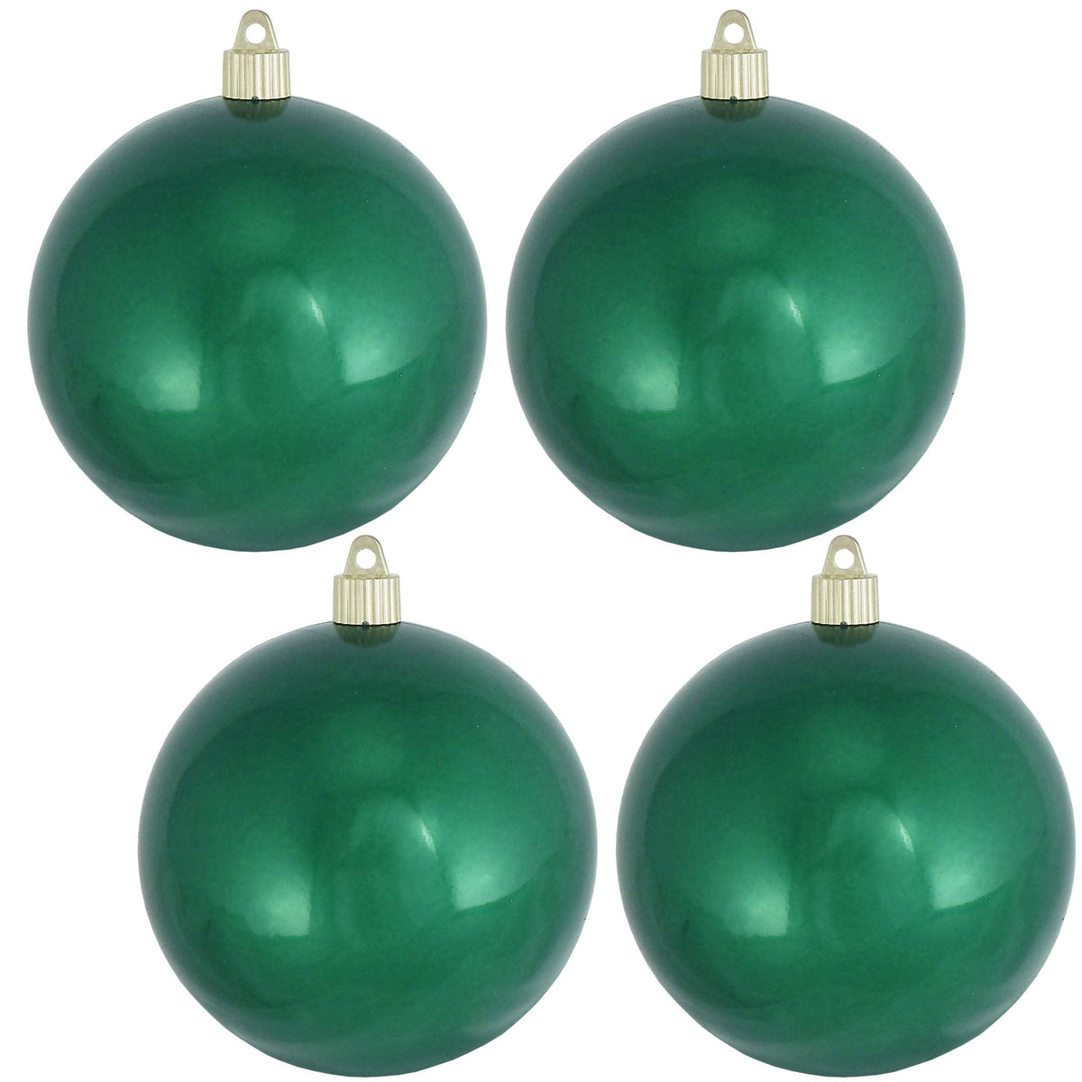 Christmas By Krebs Ornament, Large Commercial Grade Indoor and Outdoor Shatterproof Plastic, UV and Water Resistant Ball Ornament Decorations (Shiny Azure Blue, 12 inch (300mm))