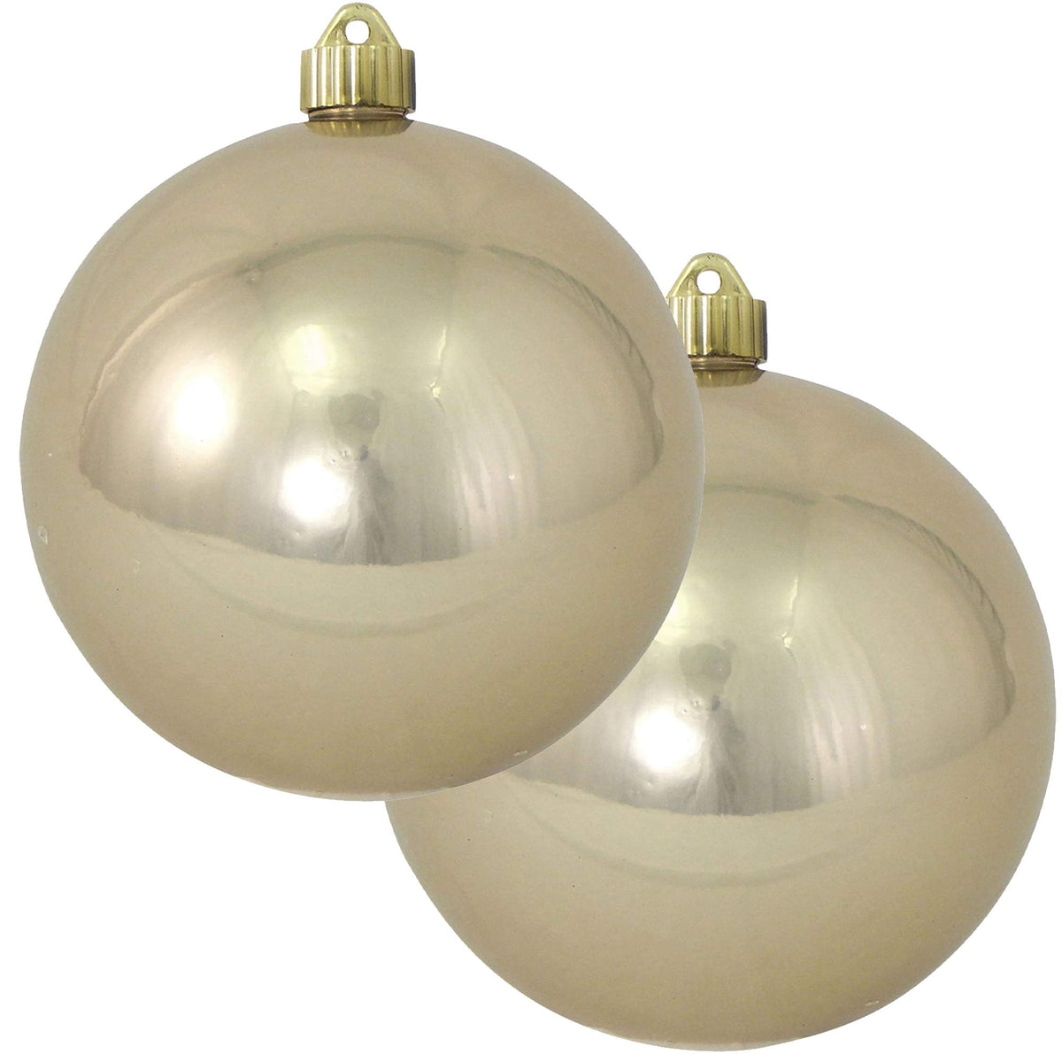 Christmas By Krebs Ornament, Large Commercial Grade Indoor and Outdoor Shatterproof Plastic, UV and Water Resistant Ball Ornament Decorations (Shiny Azure Blue, 12 inch (300mm))