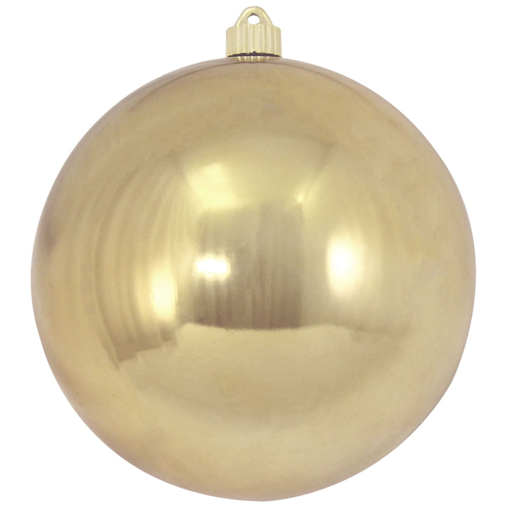Christmas By Krebs Ornament, Large Commercial Grade Indoor and Outdoor Shatterproof Plastic, UV and Water Resistant Ball Ornament Decorations (Shiny Azure Blue, 12 inch (300mm))